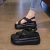 Roman Sandals Women's Summer Wear 2025 New High-end Fashion with Skirt Muffin Platform Sports Beach Shoes