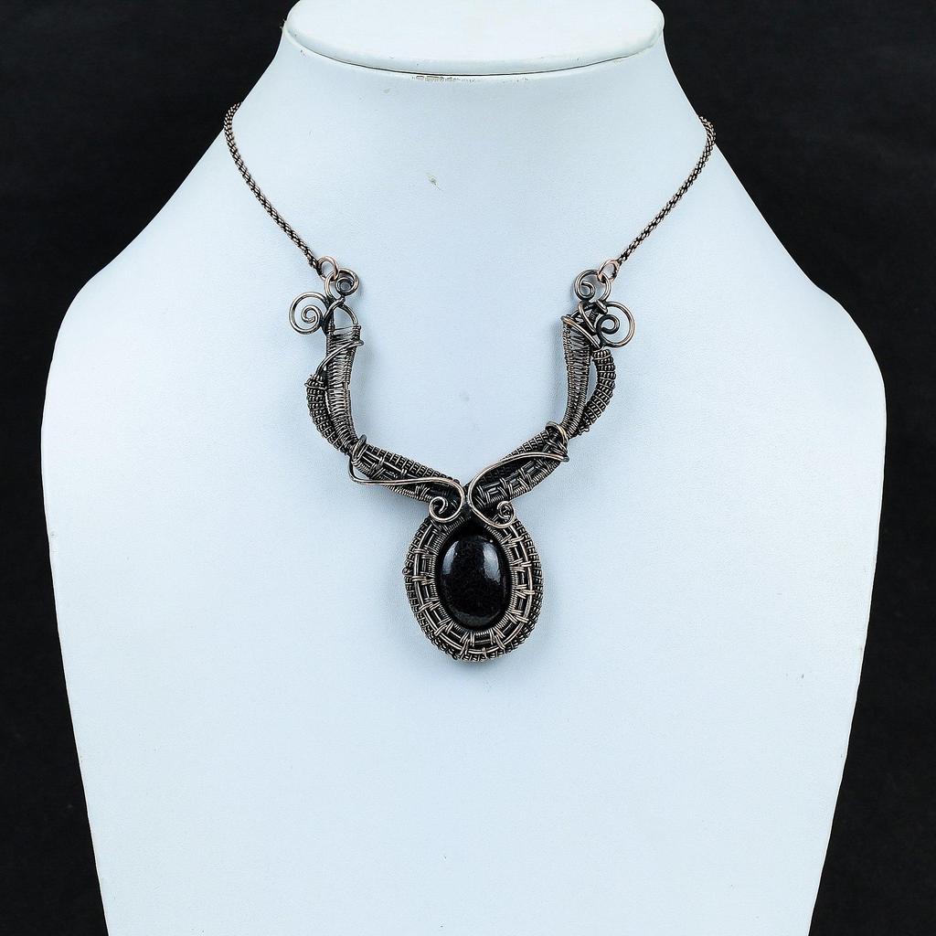 Ожерелье из кости динозавра, ожерелье из медной проволоки, драгоценный камень, медные украшения, элегантное ожерелье, ожерелье ручной работы, ювелирные изделия из проволочной обмотки для подарков