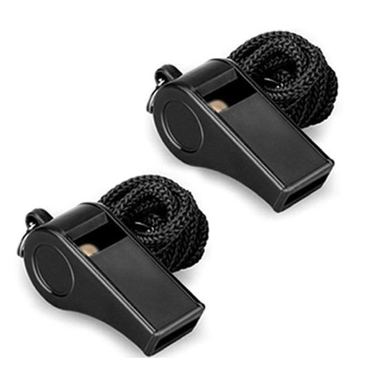 10 шт. пластиковых свистков со шнурками, громкие спортивные свистки для судей с горошиной для тренеров, для использования в экстренных ситуациях, запасной свисток для тренеров