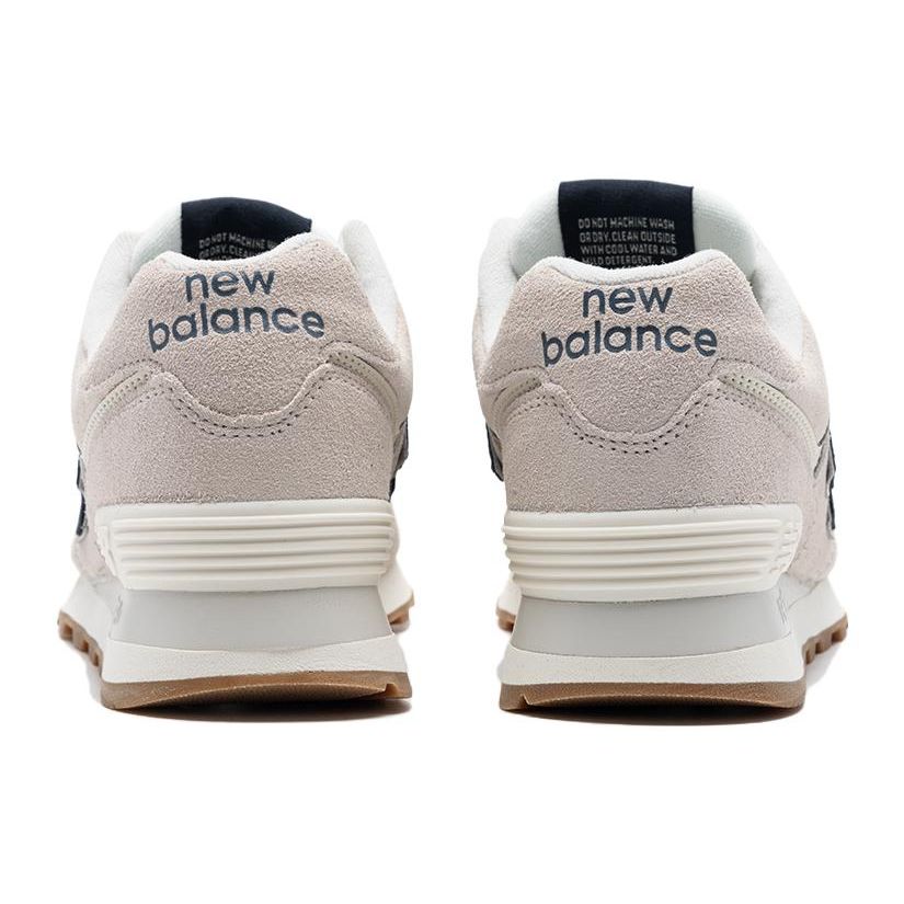 New Balance Кроссовки унисекс Nb 574 Retro с низким верхом, устойчивые к скольжению, для повседневной носки, серые/белые U574NGB-D