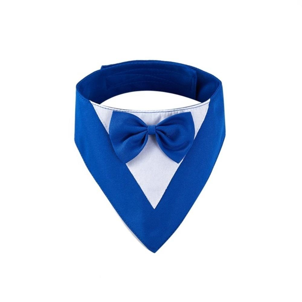 Pet Decoration Saliva Towel Dog Bow Tie Business Suit Fashion Pet Bandana Adjustable Elegant Cat Triangle Scarf Pet Parties