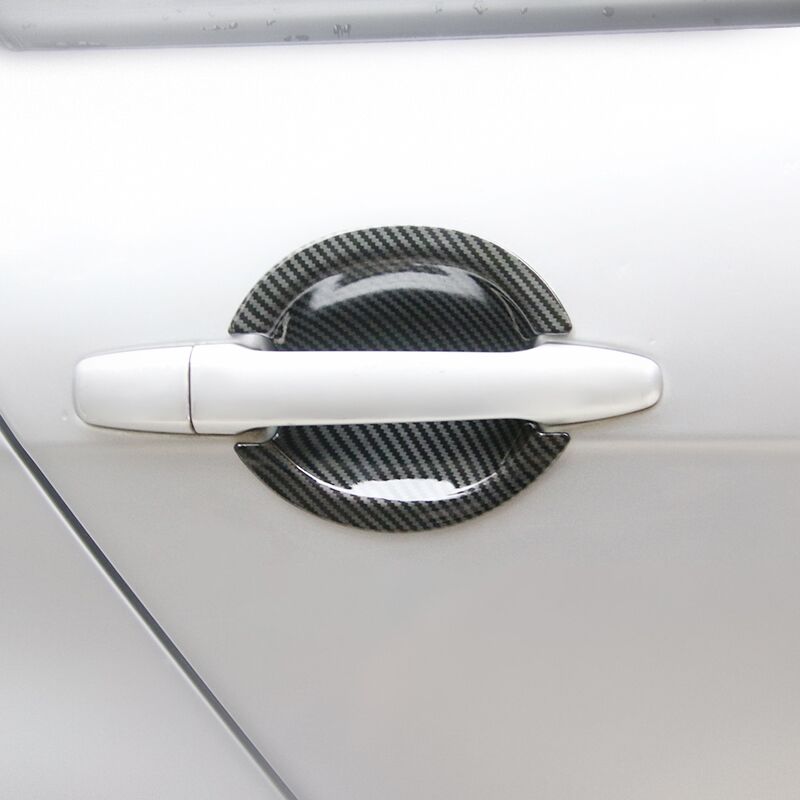 Для Mitsubishi Outlander Lancer ASX 2008-2018 ABS хром углеродное волокно дверная ручка автомобиля крышка чаши наклейка Стайлинг