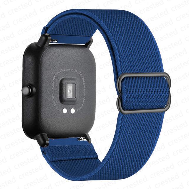 Нейлоновый ремешок Для Amazfit GTS 4/2/2e/3/GTS2 Mini/GTR/4/3/Pro/GTR2/stratos Браслет ремешок Amazfit bip 6 5 3 20мм/22мм Ремешки для часов
