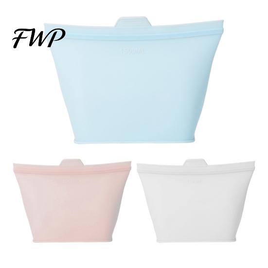 Refrigerator Fresh Bag Fresh-keeping Food-Grade Silicone with Sealing Strip Pouch Leak-Proof Spill-proof Food Container Reusable Microwave Safe