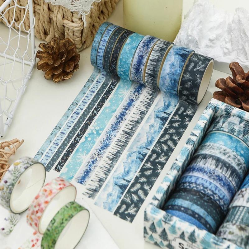Четыре сезона васи-ленты 18 рулонов васи-лента Cinta Adhesiva Decorativa Plants Diary Decoration Scrapbooking Supplies Washitape