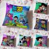 Аниме Teen Titans Go Наволочка Премиум Комфорт Двусторонняя Наволочка - Дизайн Два в Одном для Любой Комнаты и Салона Автомобиля