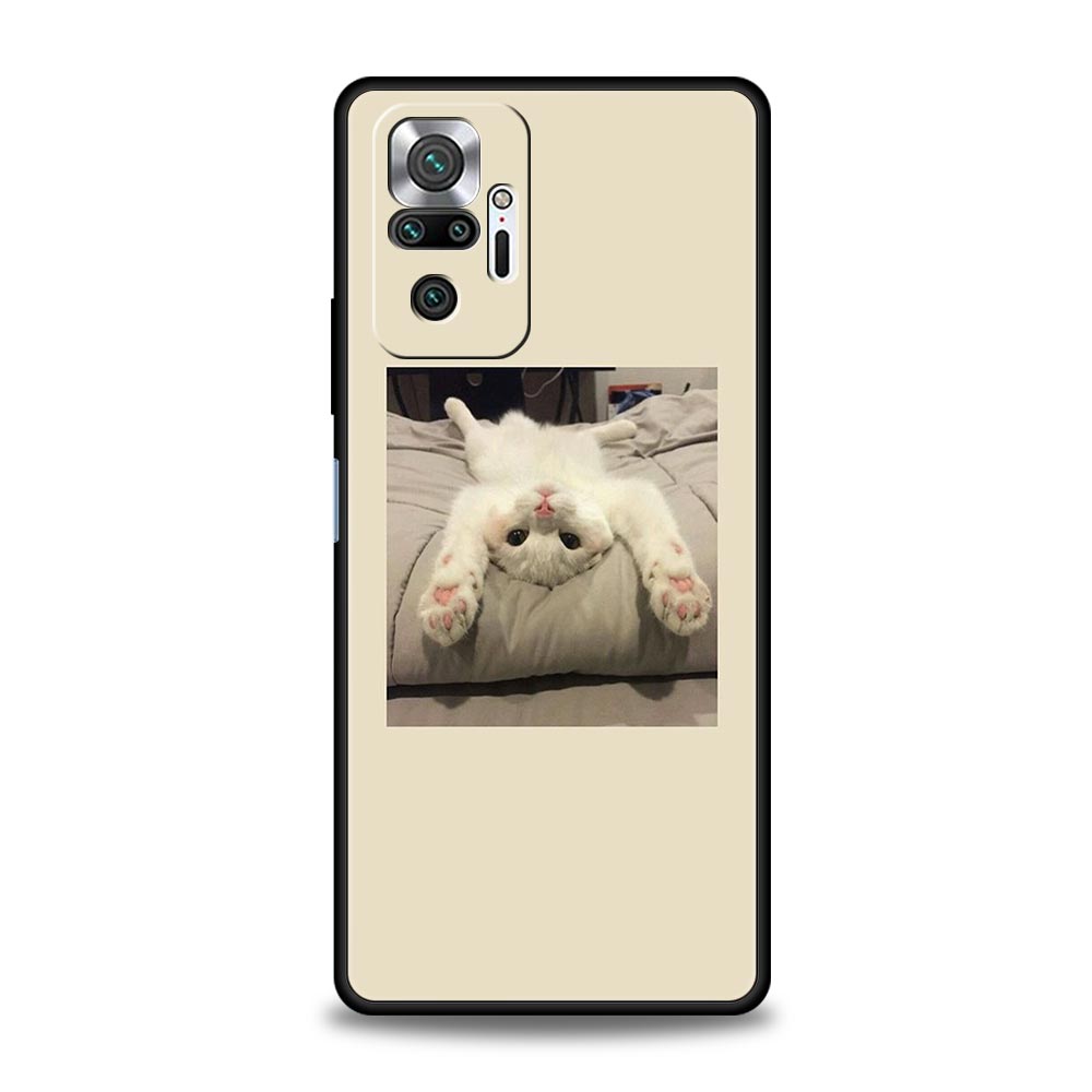 Cute Cat Phone Case For Xiaomi Redmi Note 13 12 5G 11 10 Pro Plus 4G 9S 9 8 7 9T 13C 10C 9C 9A Soft Silicone Cover