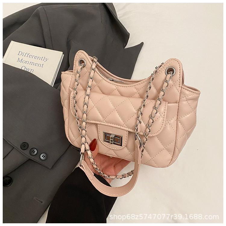 Small bag women's design sense niche 2025 new trendy fashion shoulder messenger bag summer versatile diamond chain bag