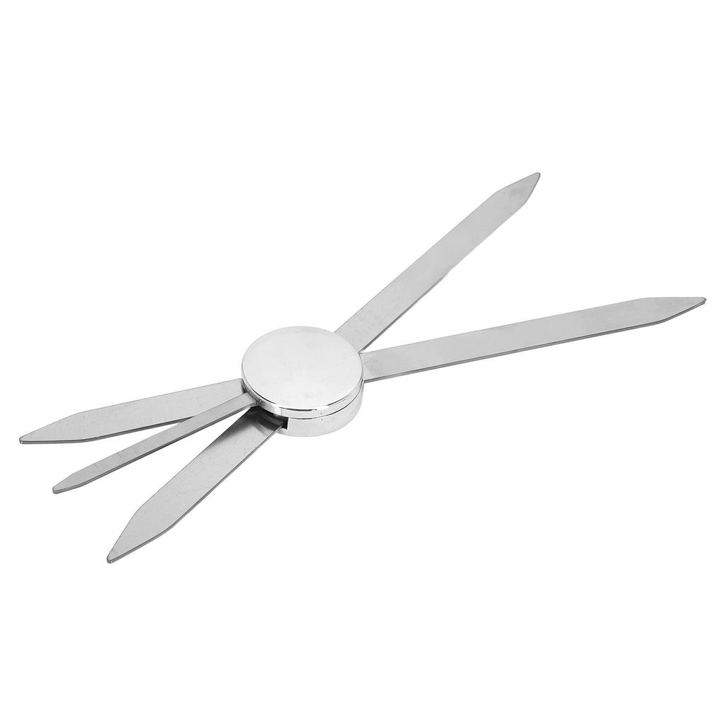 Eyebrow Stencil Ruler Stainless Steel 3 Point Positioning Eyebrow Makeup Ruler for Microblading Silver