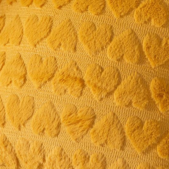 Наволочка с 3D-узором в виде сердца, короткая плюшевая наволочка со скрытой молнией для спальни, гостиной, дивана, украшения для новогодней вечеринки