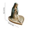 Virgin Mary Rosary Holder Statue Resin Elegant Our Lady Prayer Rosary Box Blessed Mother Statue Catholic Home Decor