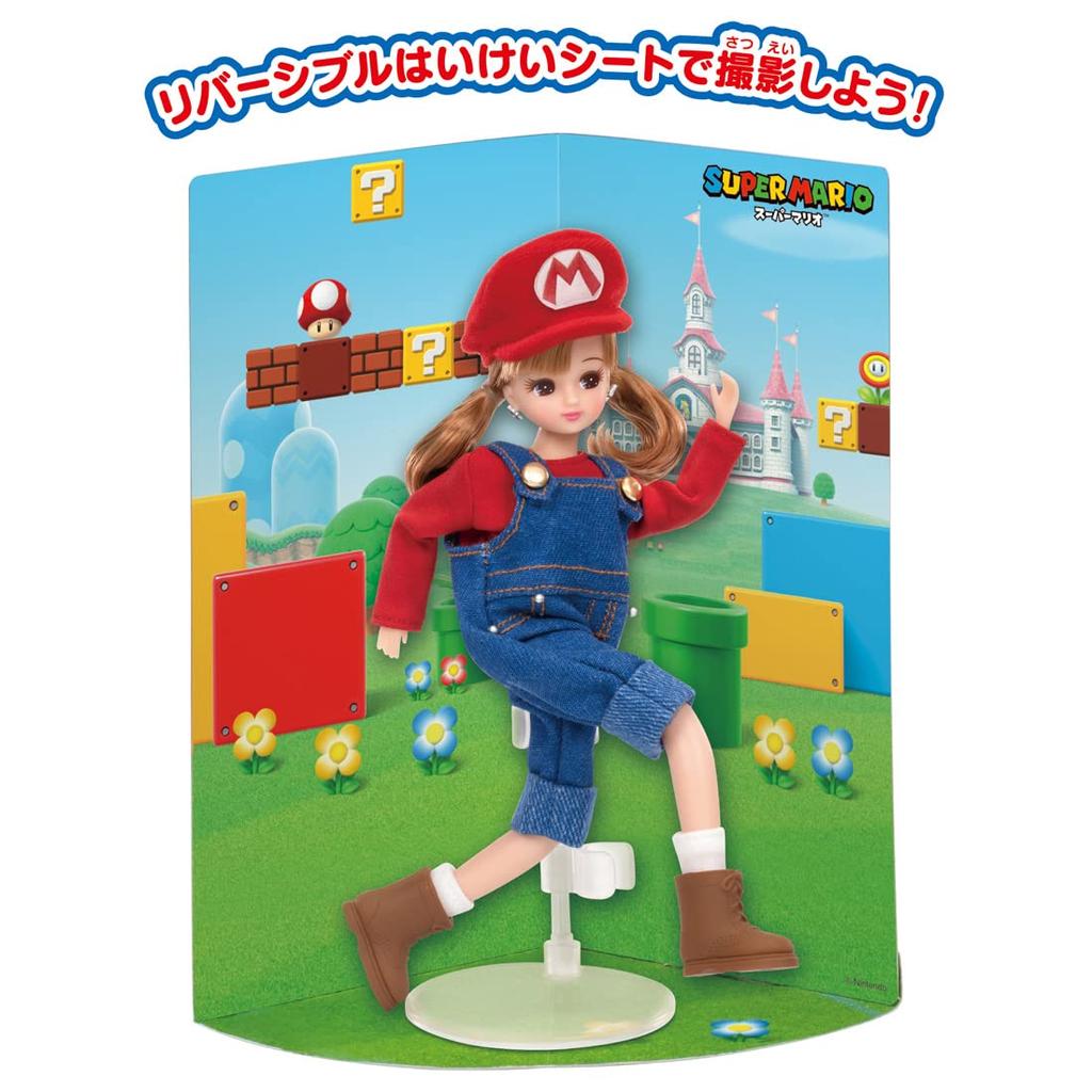 TAKARA TOMY Doll Super Mario Lover Pretend Play Toy for Ages 3 and Up Licca-chan LD-33 Licca-chan Dress-Up