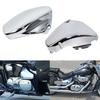 Для Suzuki Boulevard Voluisa C50 VL400 VL800 2005-2017 Мотоцикл Аккумулятор Боковые Крышки Обтекатель Защитный Протектор Хром Мотокросс