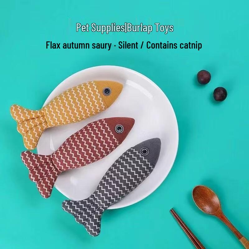 VZZS Realistic Fish Cat Toy