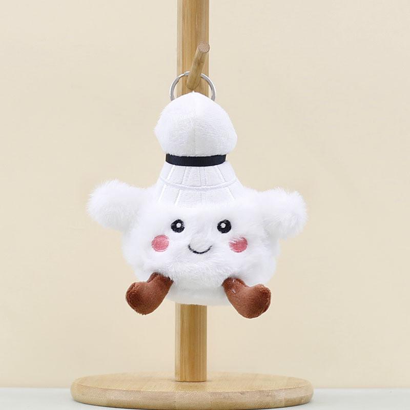 Badminton Cute Keychain Cartoon Girl Backpack Decoration Hanging Plush Gift Doll