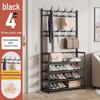Shoe & Hat Rack: Multi-Layer, Space-Saving, Folding, Simple Dormitory Storage Solution