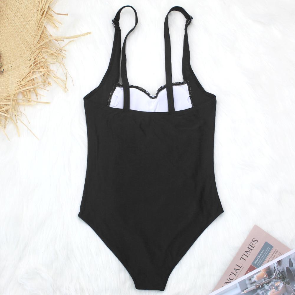 One-piece swimsuit shaping slimming black One-piece swimsuit shaping slimming black XXXL