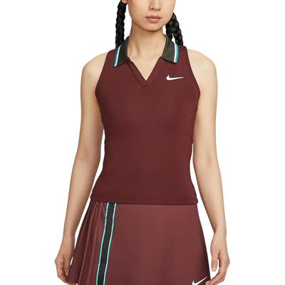 Court Slam Dri-Fit Удобная Дышащая Быстросохнущая Мягкая Майка Женские топы Темно-Командно-Красный Кактусово-Зеленый Белый FZ6753-619