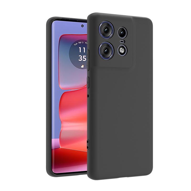 Чехол для Moto Edge 50 Pro Черный Матовый Мягкий ТПУ Задняя Крышка Телефона для Motorola Moto Edge 50 Pro Чехлы Защитные Рамки для Камеры