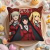 Чехол на подушку из аниме K-Kakegurui, для дома и автомобиля, многоцелевой, двусторонний, мягкий и прочный, для ежедневного использования
