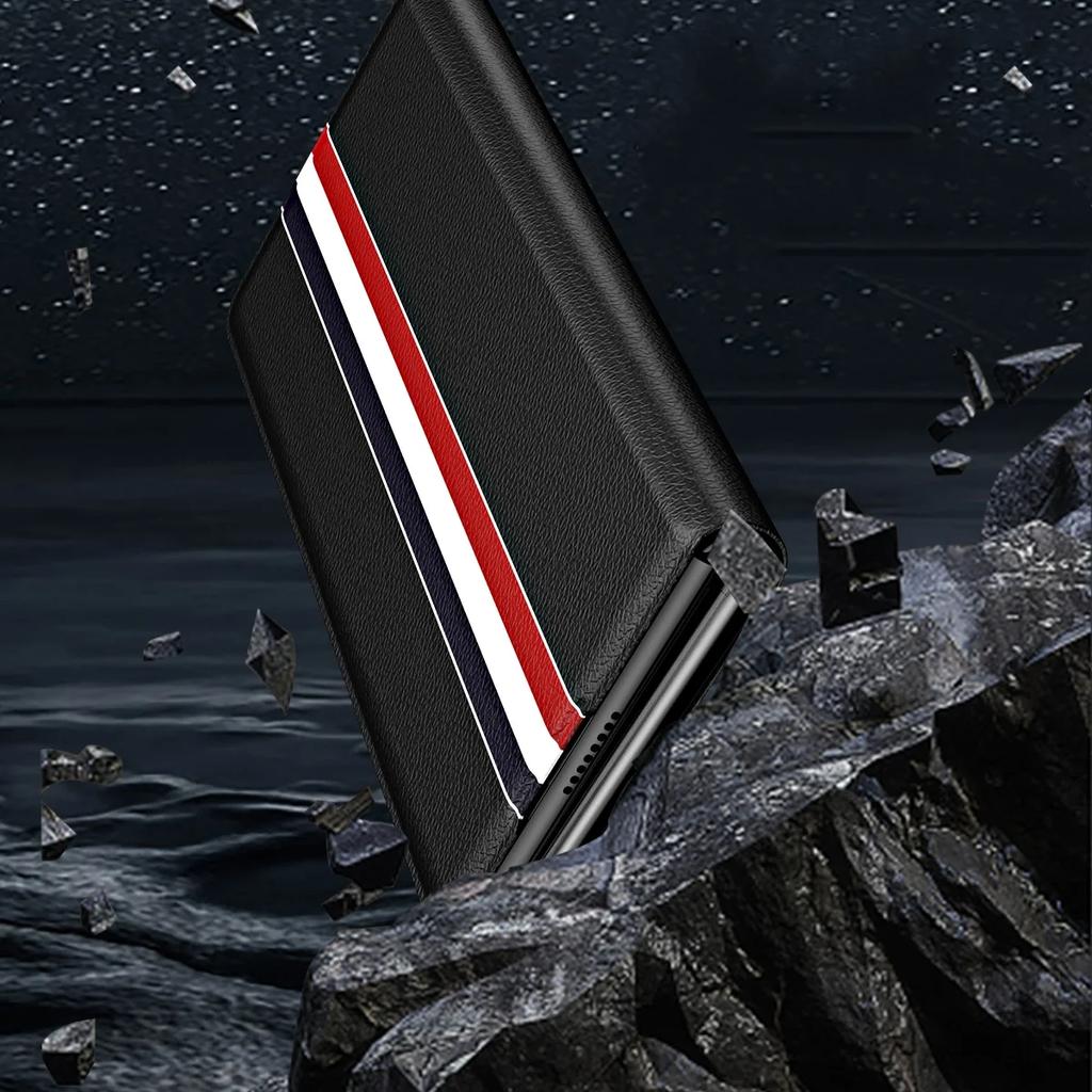 Роскошный кошелек-сумка кожаный складной чехол-книжка для Samsung Galaxy Z Fold7 Fold6 5G Fold 7 6 5 Fold5 Fold3 Fold4 Fold2 Fold 4 3 2