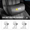 Car Neck Pillow Leather Head Support Protector Backrest Cushion For Renault RS Kadjar Captur Clio Megane 2 3 4 RS Koleos Logan R111