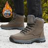 Зима 2024 года, мужские и женские кроссовки, плюшевые походные ботинки, ботильоны, водонепроницаемые кожаные теплые зимние ботинки, мужская безопасность