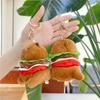 Capybara Hamburger Plush Stuffed Animal Cute Anime Fluffy Doll Soft Simulation Christmas Gift for Kids Girls