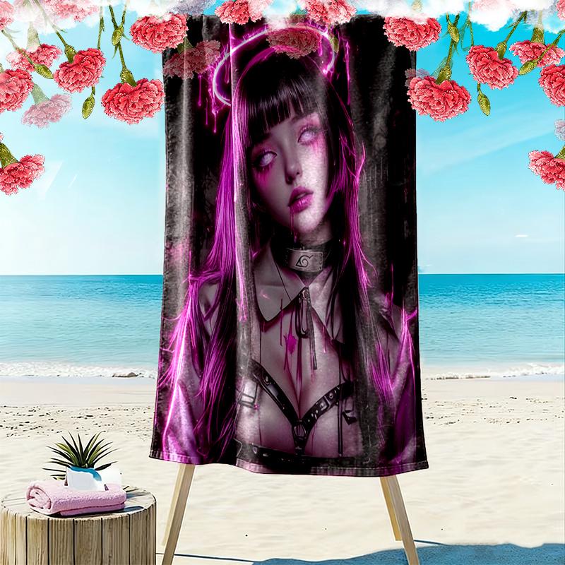 1pc naruto Beach Towel, Multi-functional Beach Towel for Outdoor Activities Beach Swimming and Travel