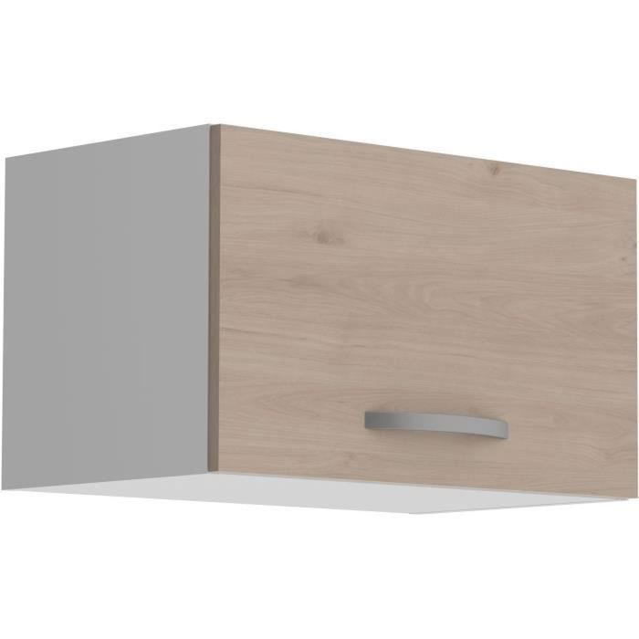 Meuble haut - YOUDOIT - OSLO - Décor Chêne Jackson - 60x36x35 cm - À suspendre