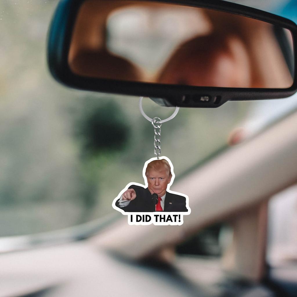 Flag Keychain Bring Back United States Keychain Fun Keychain Key Pendant Key Ring