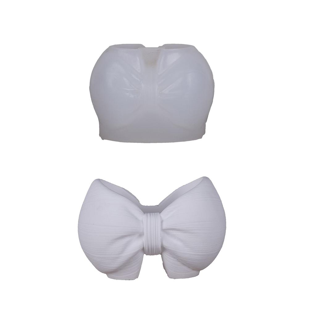 Форма для кашпо с бантом, силиконовая, для смолы, цемента, бетона, поделок, DIY, изготовление ювелирных изделий, украшение дома, подарок