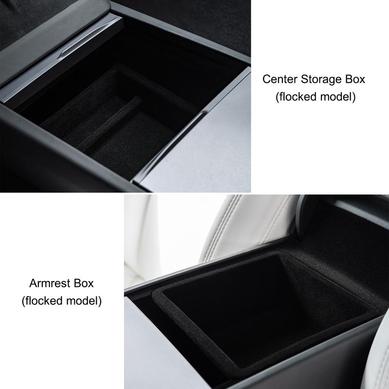 For Tesla Model Y Juniper Storage Box Center Armrest Hidden Box Model 3 Highland Center Console Organizer Tray Armrest Cubby