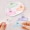 4Pcs Clear Acrylic Paper Clip for Picture Document Drawing Board 74mm Long Paper Clip File Paper Clamp Food Bag Clip