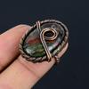 Медная проволока драгоценного камня яшмы крови дракона обернутая кольцо ювелирных изделий ручной работы для подарка