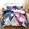 3D Print Anime Higurashi When They Cry Bedding Set Boys Girls Twin Queen King Size Duvet Cover Pillowcase Bed Boys Adult