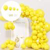 130 шт. Желтые воздушные шары, Разных размеров Латексные шары для вечеринки Для мальчиков и девочек День рождения Крещение ребенка Раскрытие пола Свадьба Подсолнух Украшение для вечеринки