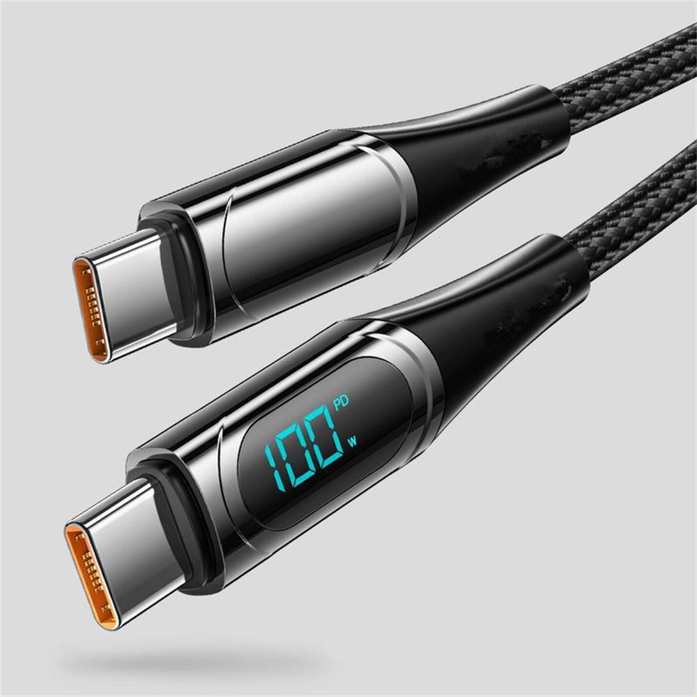 Type C To Type C 100W PD Fast Charging Cable Display Cable 1m