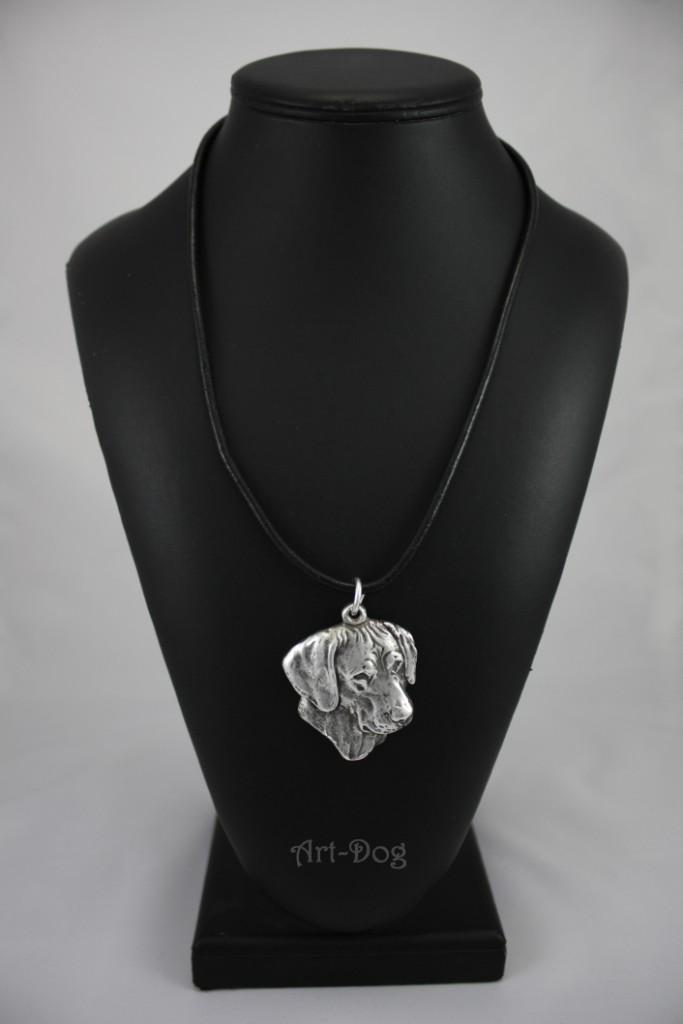 Rhodesian Ridgeback, African Lionhound - Dog necklace in gift box, silver-plated locket for dog fan, striking pendant by Art-Dog brand