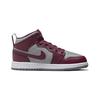 Детские кроссовки Air Jordan 1 Mid PS Cherrywood Red Cement-Grey White DQ8424-615