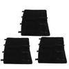 3Pcs RV Step Covers 22 X 20 Inch Black RV Step Rug Carpets for Curved Foot Ladder Manual Electrical