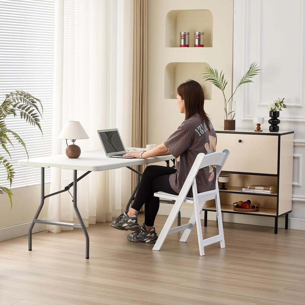 Складной стол BOOSDEN 152x75x72 см, уличный стол, обеденный стол, компактный, не требующий сборки, обеденный стол, рабочий стол, портативный, легкий