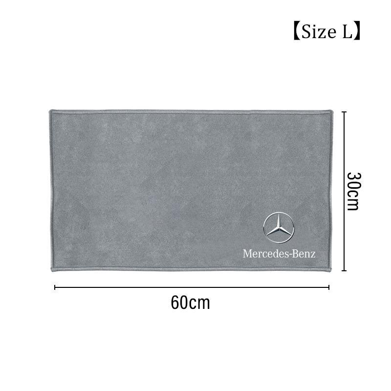 CQK1 Car Wash Microfiber Towel For Mercedes Benz AMG W205 W203 Auto Logo Cleaning Drying Rag Cloth GLC GLA W210 W211 W220 Accessories