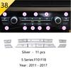 Matte Car Interior Audio Speaker Car Door Loudspeaker Trim Cover Sticker Accessories For BMW 5 Series F10 F11 F18 Car Styling