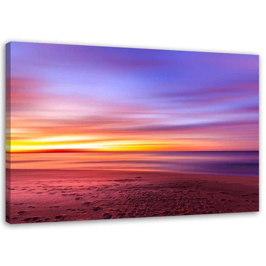 Canvas Print, Sunset Violet Sky