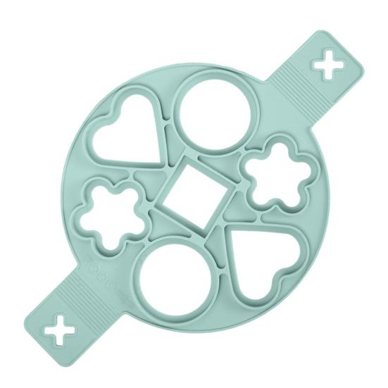 Силиконовое кольцо для яиц и блинов, форма для приготовления блинов, 7 ячеек, кольцо для приготовления яиц для кухни, антипригарное, легко переворачивать, инструмент для завтрака