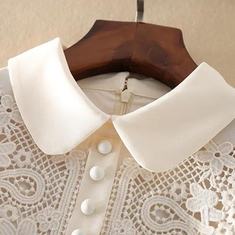 Dress Women Summer Slim Soft Skin Friendly Waist Embroidered Lace Dresses