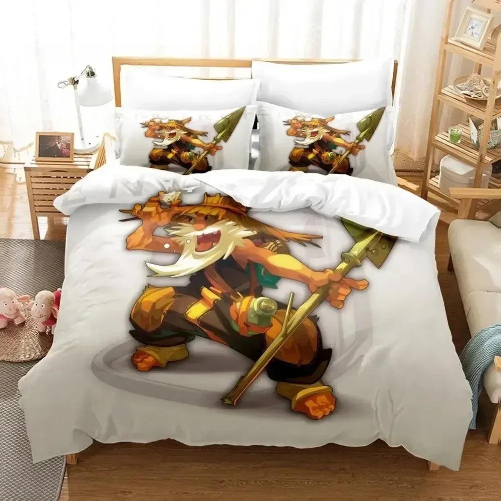 Wakfu Bedding Set Printed Bed Set With Pillowcase Bed Duvet Cover Soft Queen King Size Bedclothes Home 3D Print Bed Sheet Set