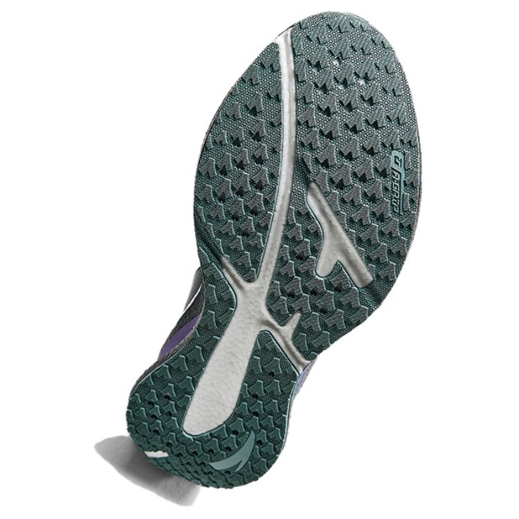 Anta Wormhole Commuting Versatile Running Shoes Fabric Shock Absorption Wear Resistant Low Top Sneakers Men Sneakers Gray Purple 112535543R-6