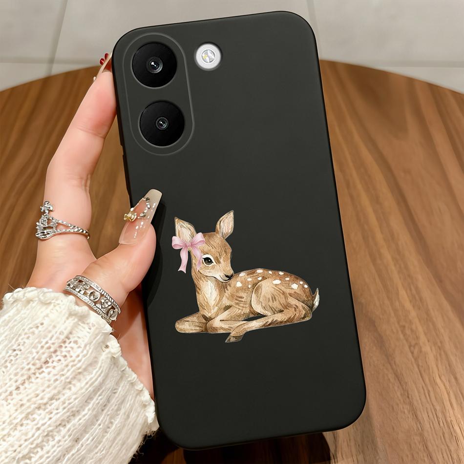Для Xiaomi POCO X8 Pro Max 5G Чехлы Синий Чехол с Бантом-Сердечком Мягкий Матовый Силиконовый Защитный Черный Для POCO X8Pro Max Funda